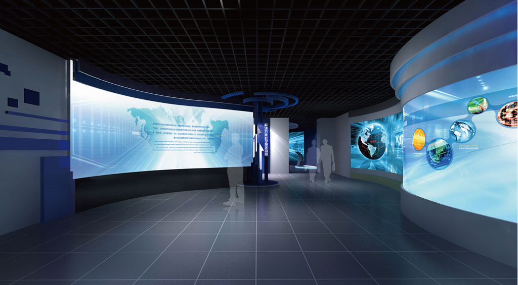 鹽城物聯(lián)網(wǎng)主題數(shù)字體驗(yàn)館設(shè)計(jì)效果圖-弧幕投影